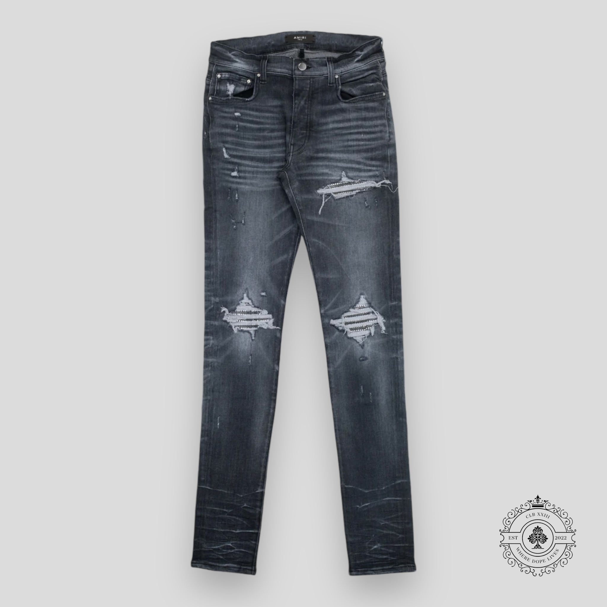 Amiri Crystal MX1 Denim Jeans