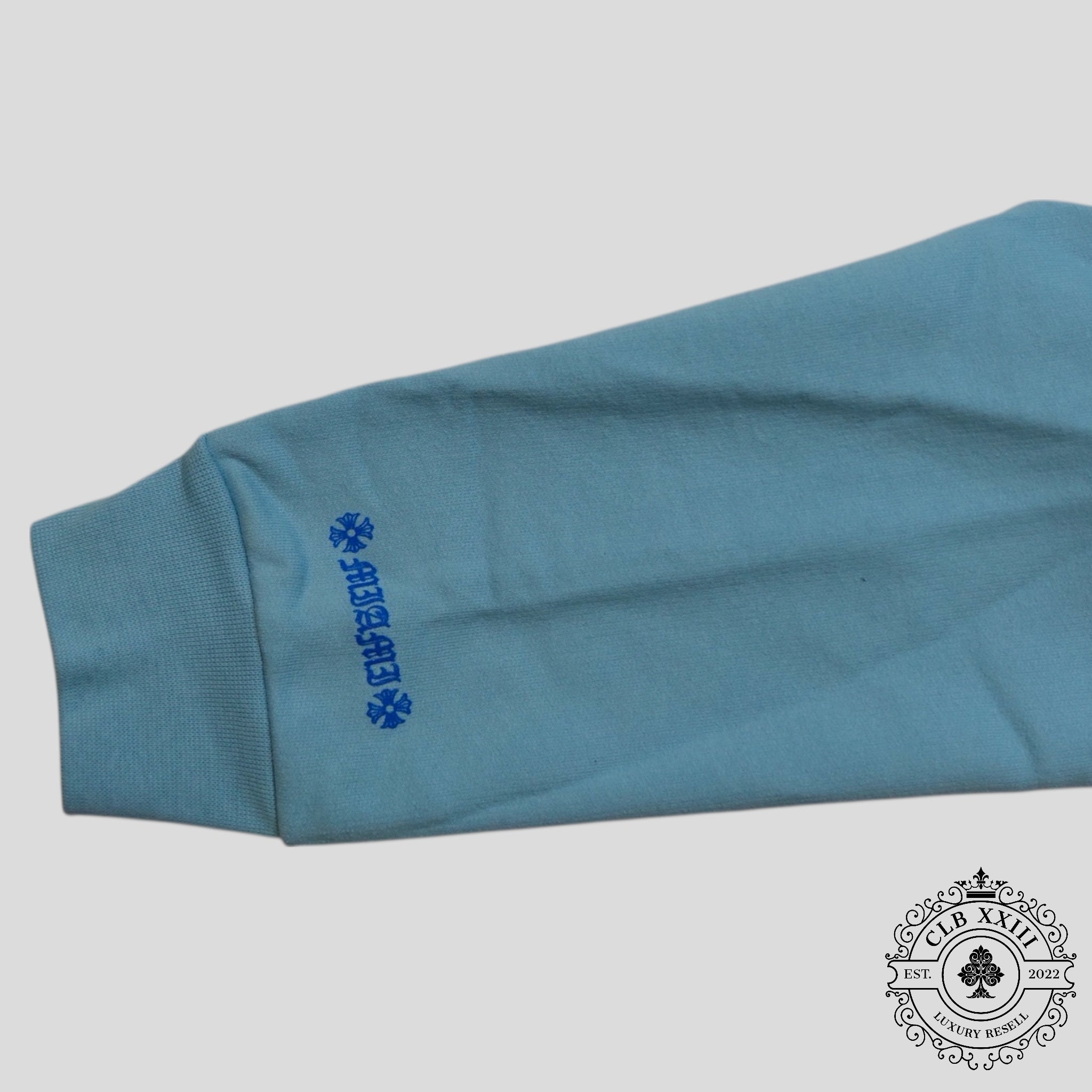Chrome Hearts Art Basel Vine Dagger Hoodie in Baby Blue