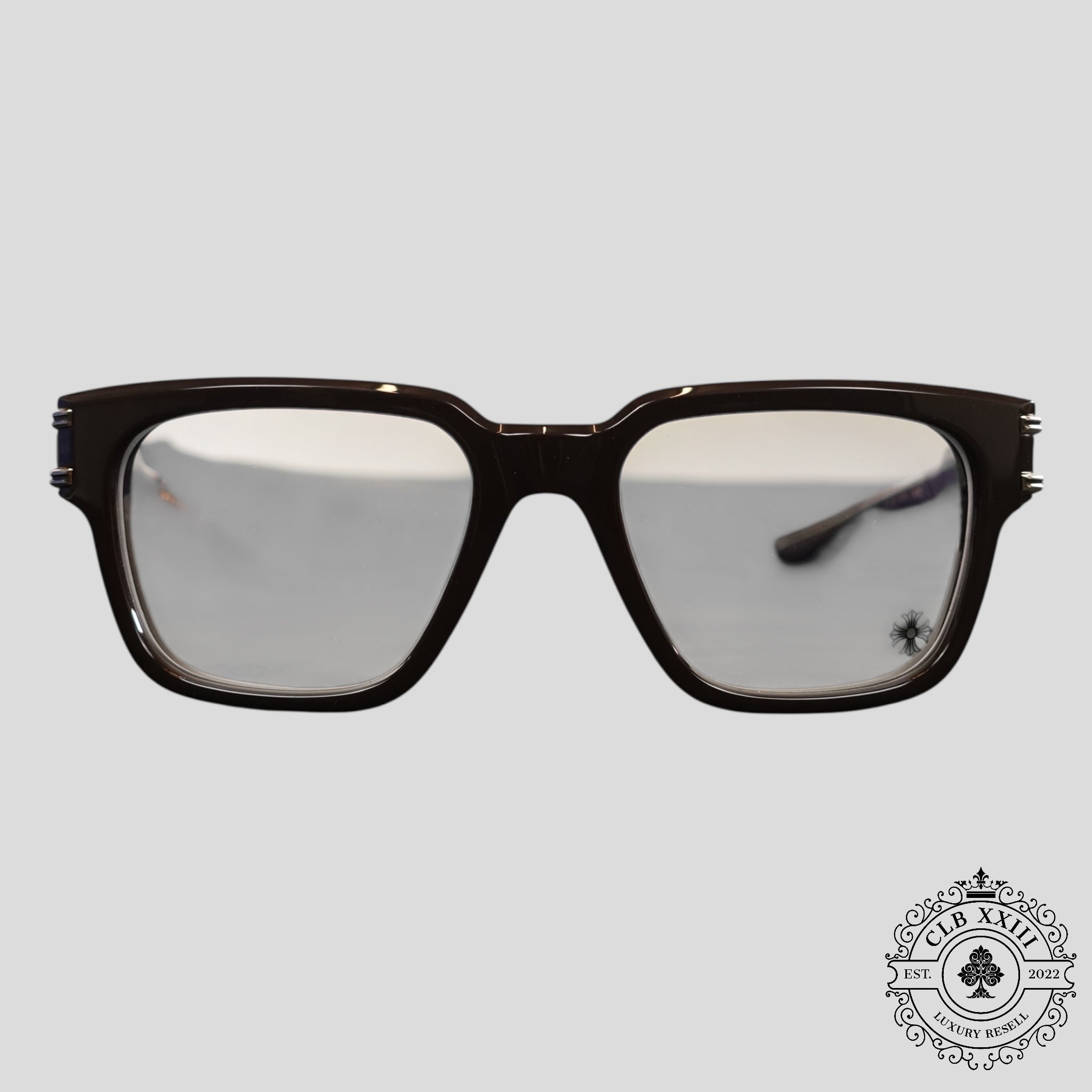 Chrome Hearts Bulge Glasses in Brown/Gold