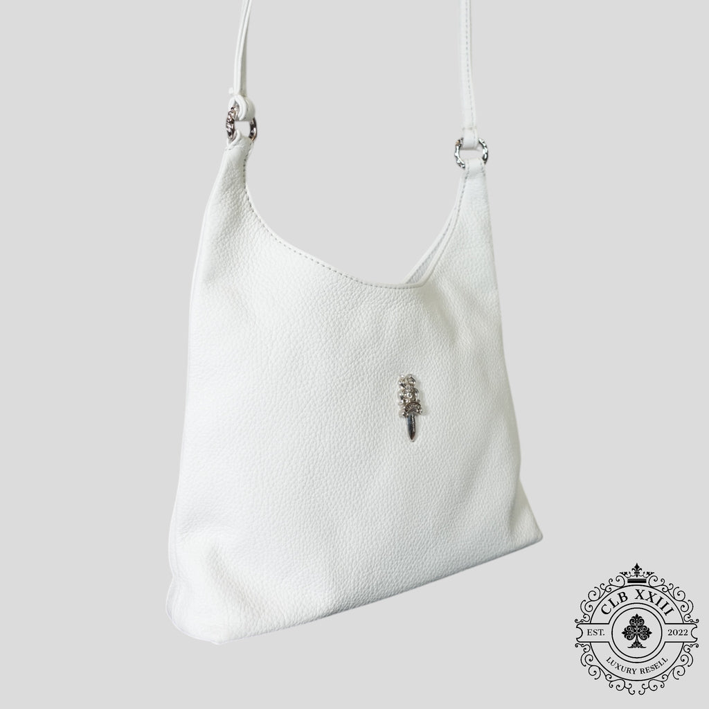 Chrome Hearts Viv Bag in White