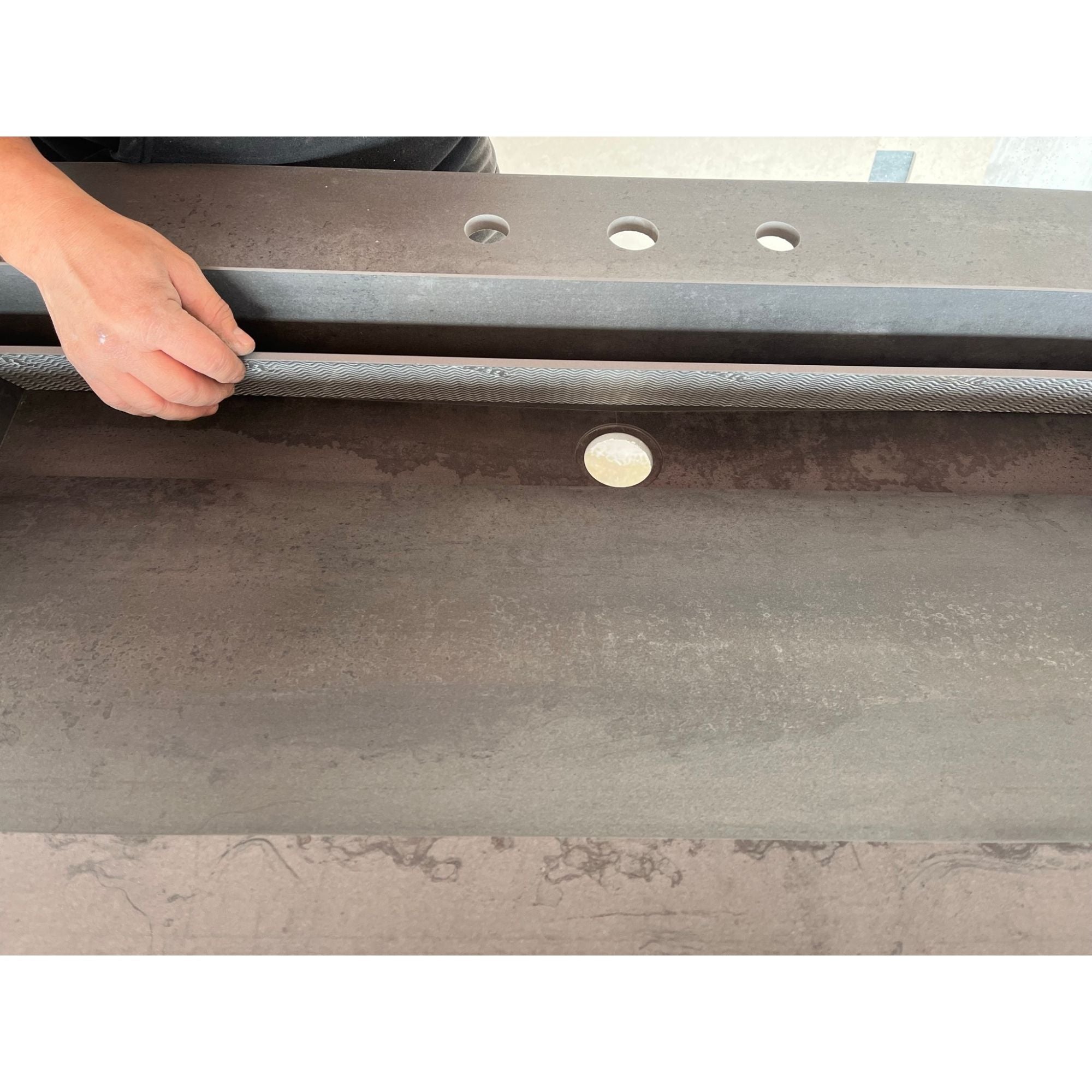 HANDCRAFTED METAL DARK ENGINEERED PORCELAIN SINK (ES-070)