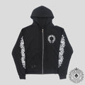 Chrome Hearts Thermal Lined Horseshoe Zip Up Hoodie
