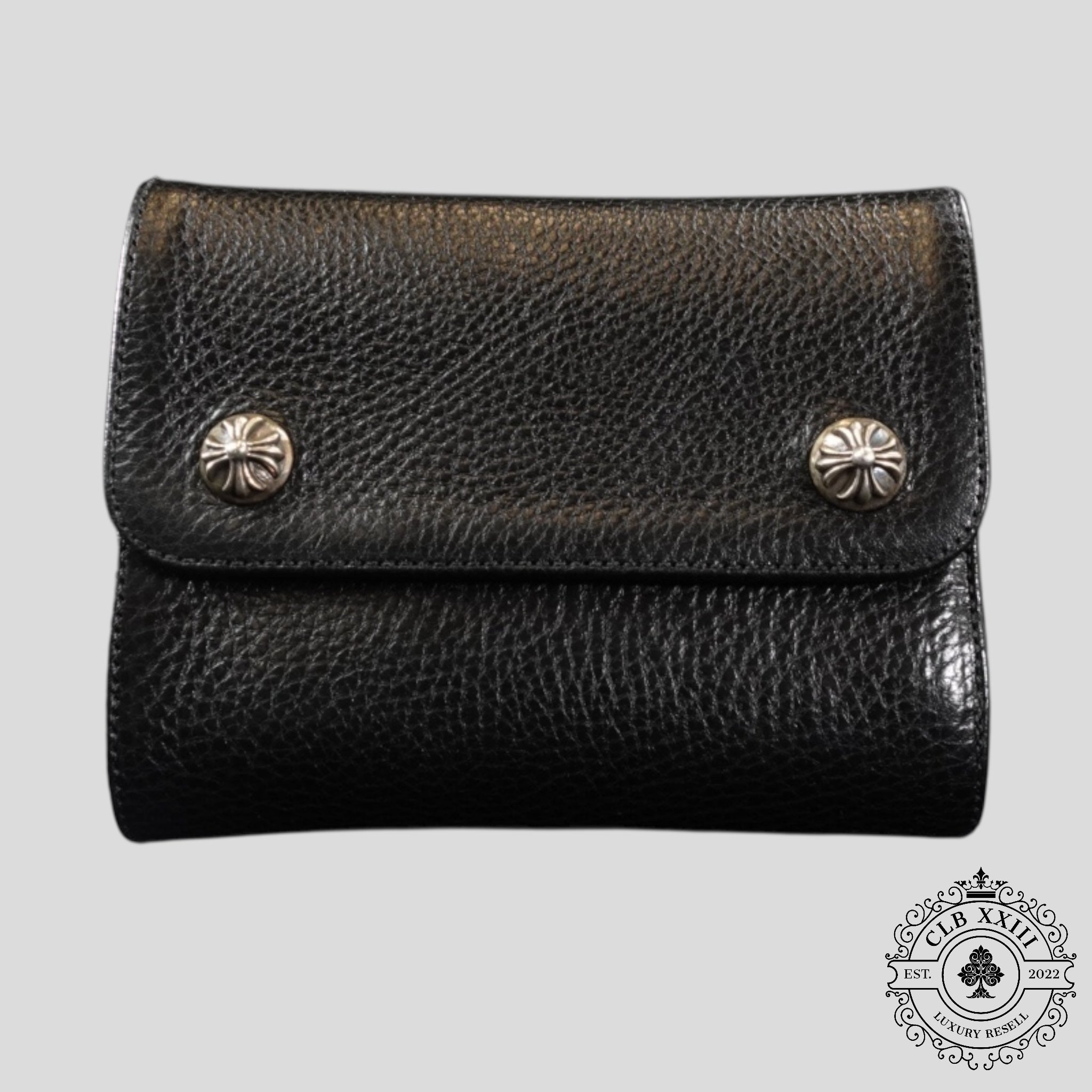 Chrome Hearts Short Wave Wallet in Black