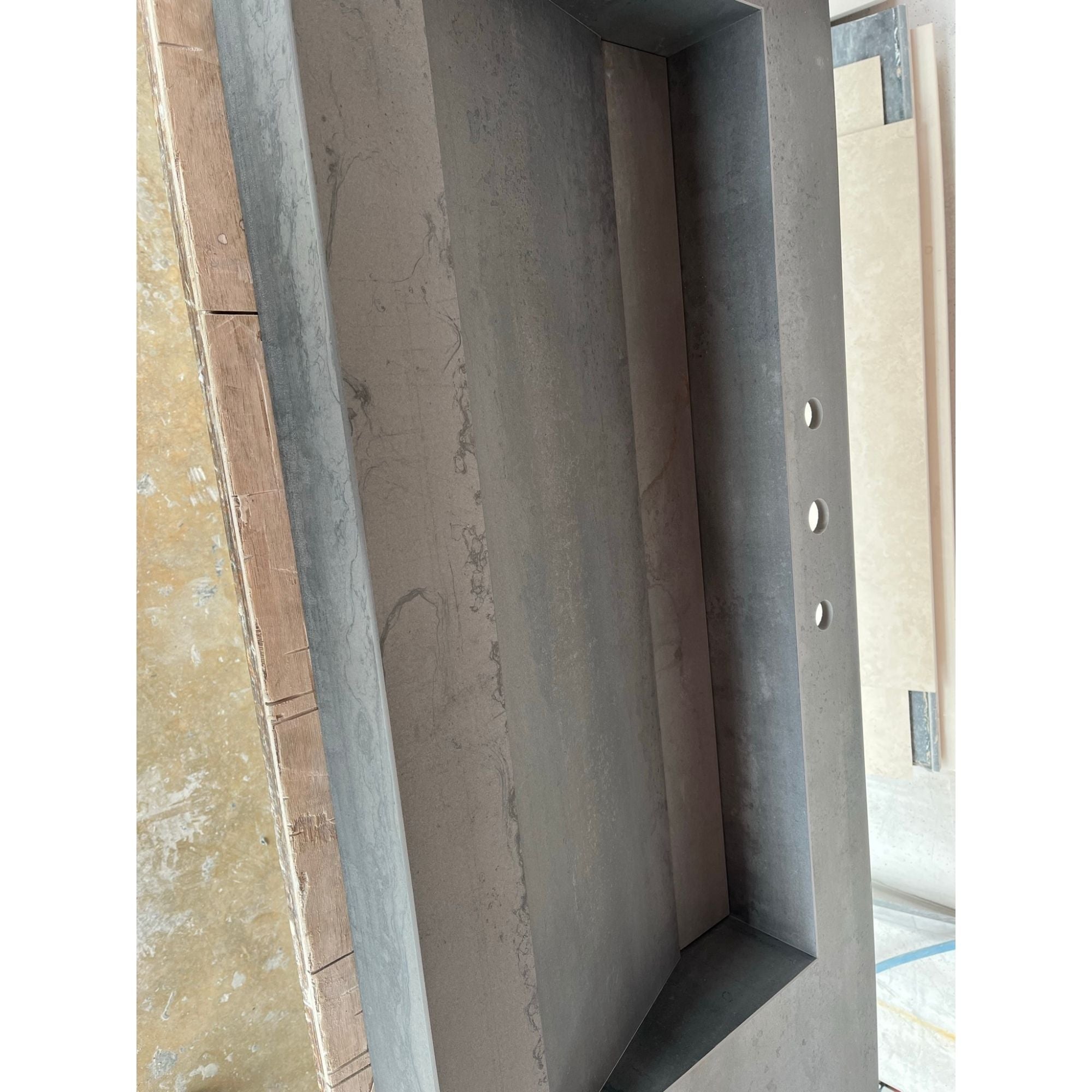 HANDCRAFTED METAL DARK ENGINEERED PORCELAIN SINK (ES-070)