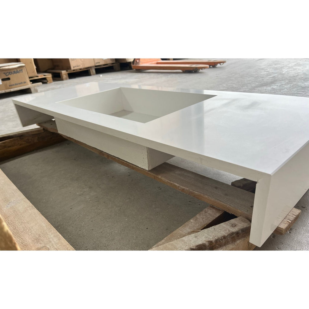 CUSTOM PURE WHITE QUARTZ SINK (QU-056)