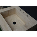 HANDCRAFTED CUSTOM TRAVERTINE SINK (TR-055)