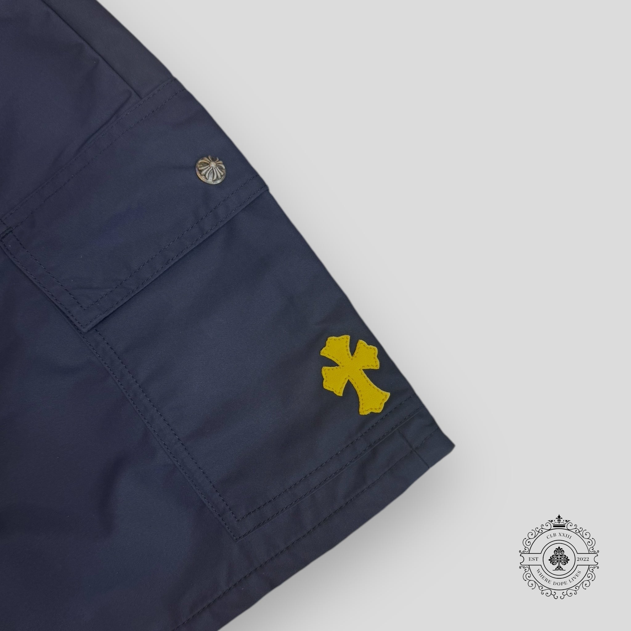 Chrome Hearts Nylon Cargo Skirt in Navy
