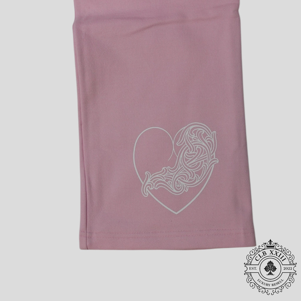 Chrome Hearts Art Basel Vine Heart Sweatpants in Light Pink