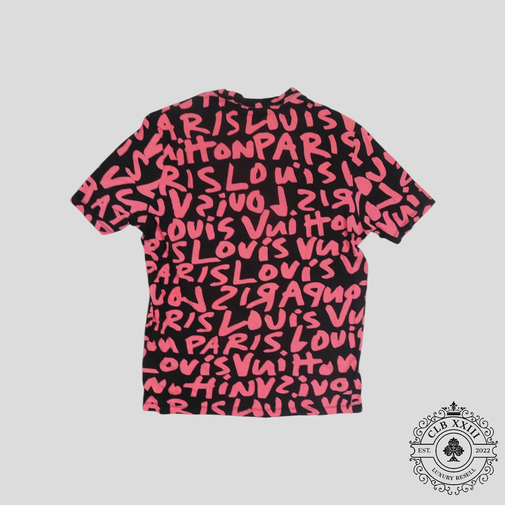 Louis Vuitton Stephen Sprouse Graffiti Tee in Black/Pink