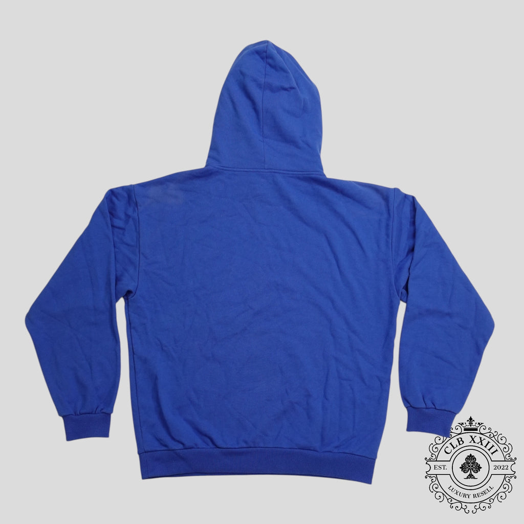 Celine Hood Logo Hoodie in Blue