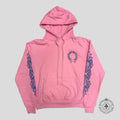 Chrome Hearts Horseshoe Logo Hoodie in Pink
