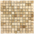 Patara 12" x 12" Honed Travertine Mesh-Mounted Mosaic Tile
