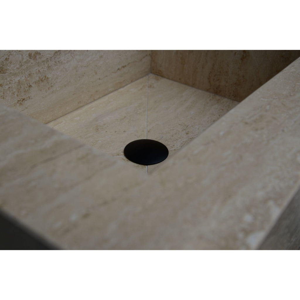 HANDCRAFTED CUSTOM TRAVERTINE SINK (TR-055)