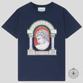 Casablanca La Medaille Tee in Navy