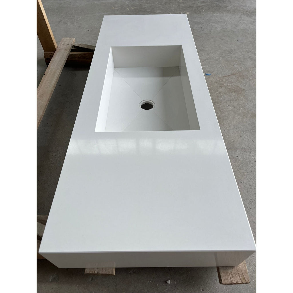 CUSTOM PURE WHITE QUARTZ SINK (QU-056)