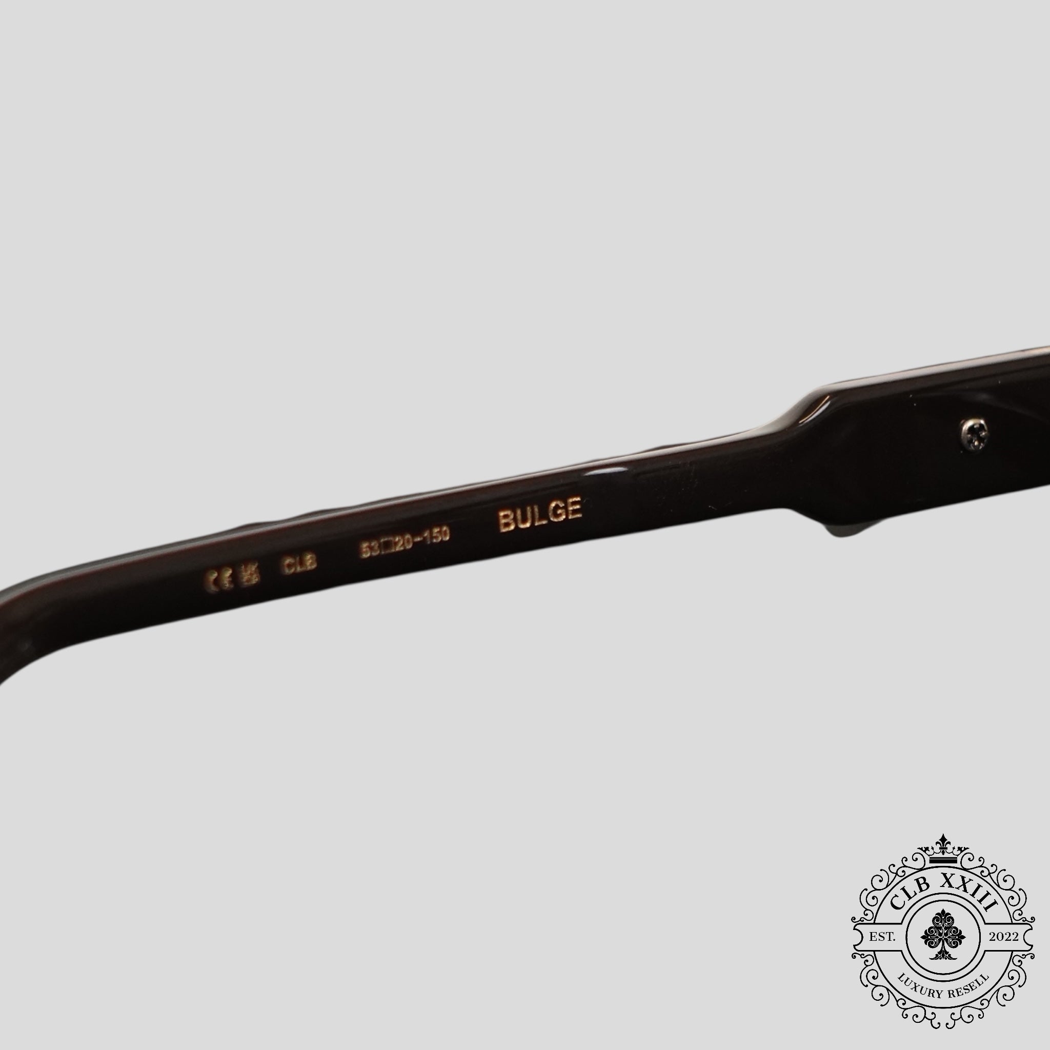 Chrome Hearts Bulge Glasses in Brown/Gold