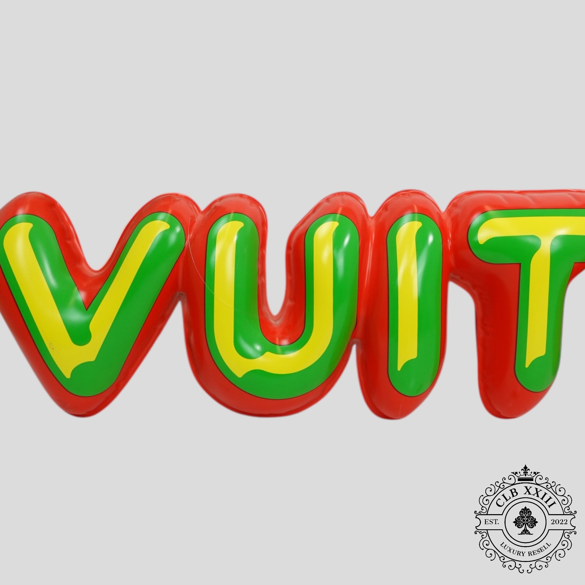 Louis Vuitton Bubble Letter Store Display Sign