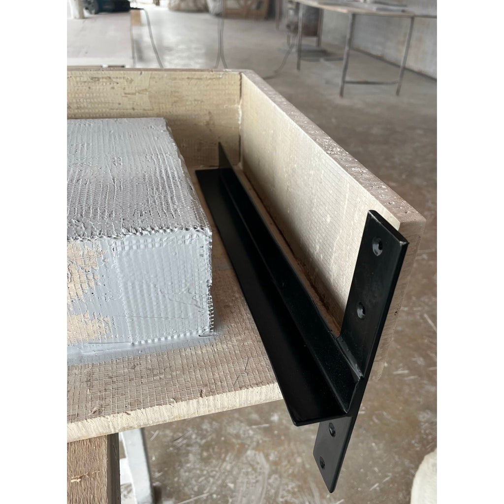 HANDCRAFTED CUSTOM TRAVERTINE TROUGH SINK (TR-061)