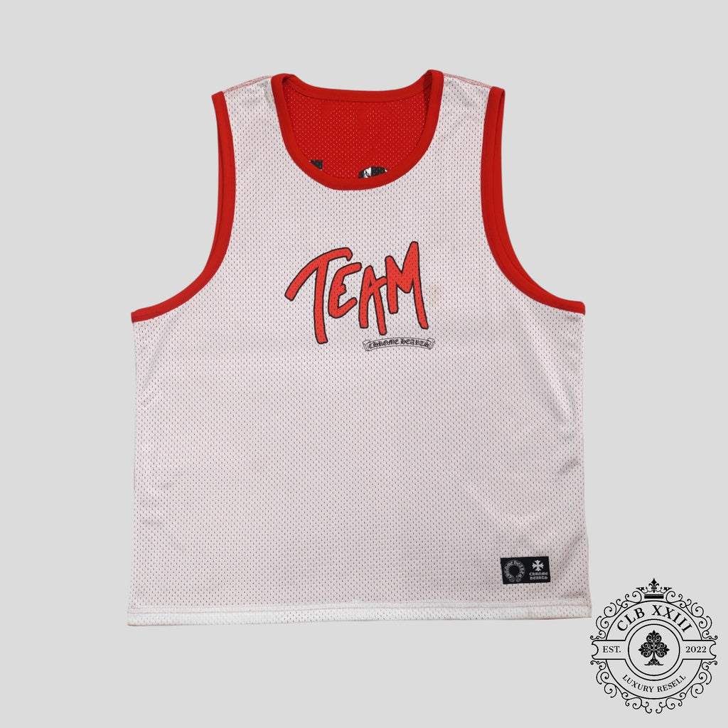 Chrome Hearts Reversible Mesh Team 99 Jersey in Red