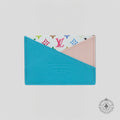 Louis Vuitton x Takashi Murakami Criss-Cross Card Holder in Kabira Blue/Rose