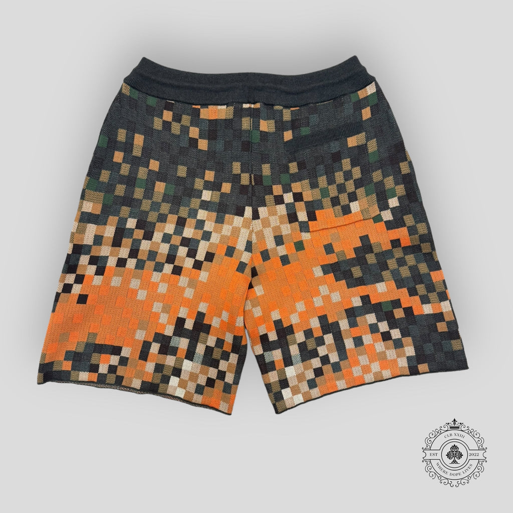 Louis Vuitton Damoflage Jacquard Shorts in Orange/Multicolor