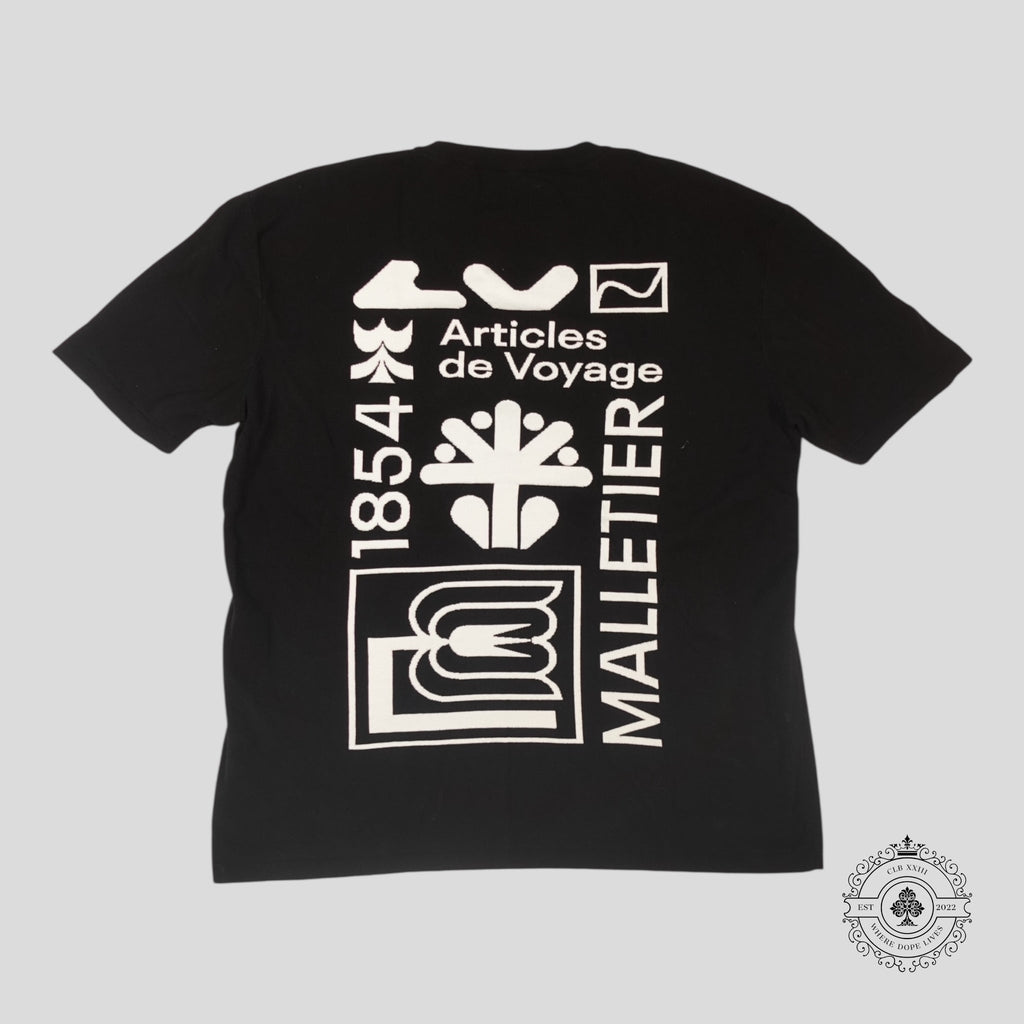 Louis Vuitton Intarsia Graphic Tee in Black