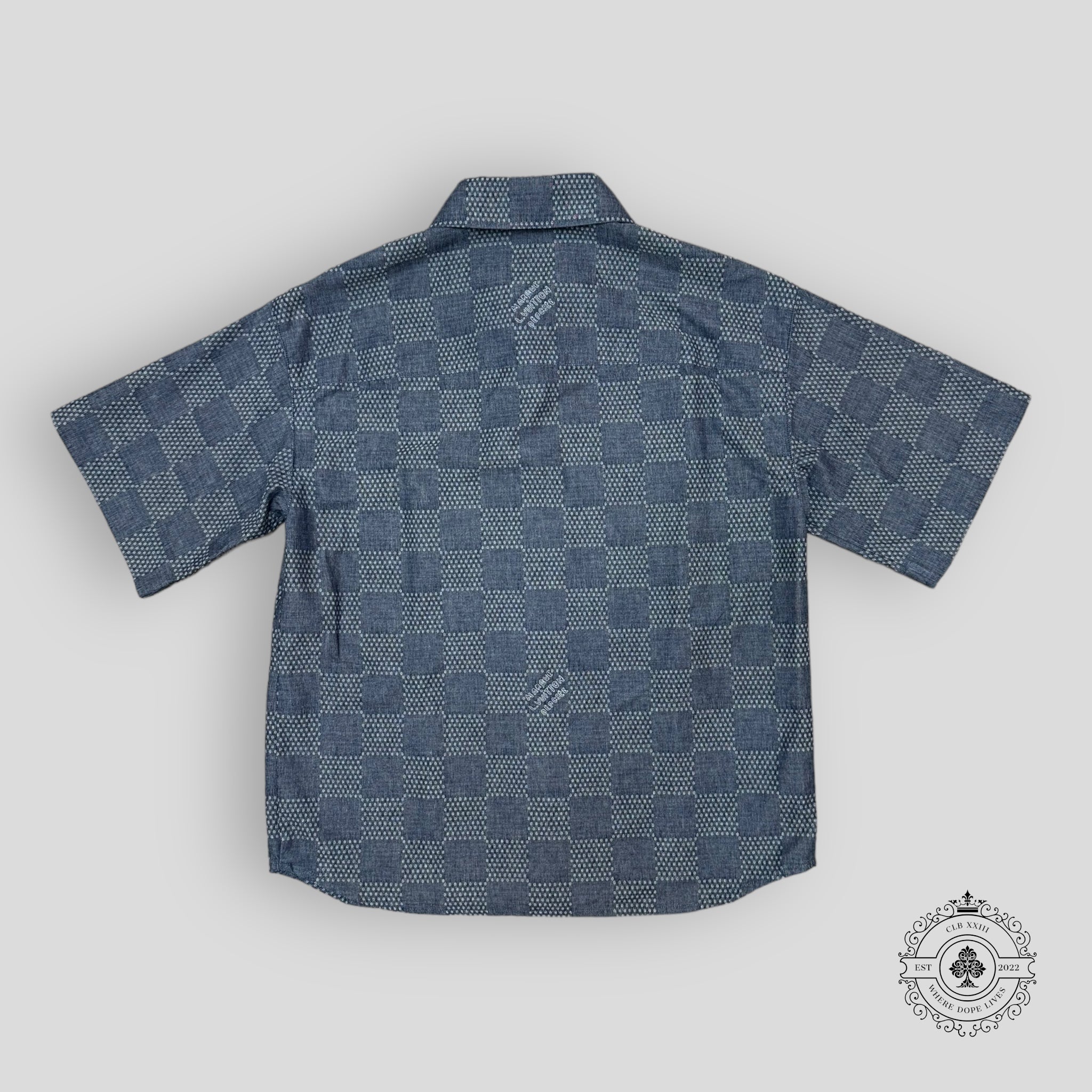 Louis Vuitton Damier Chambray Denim Shirt in Blue
