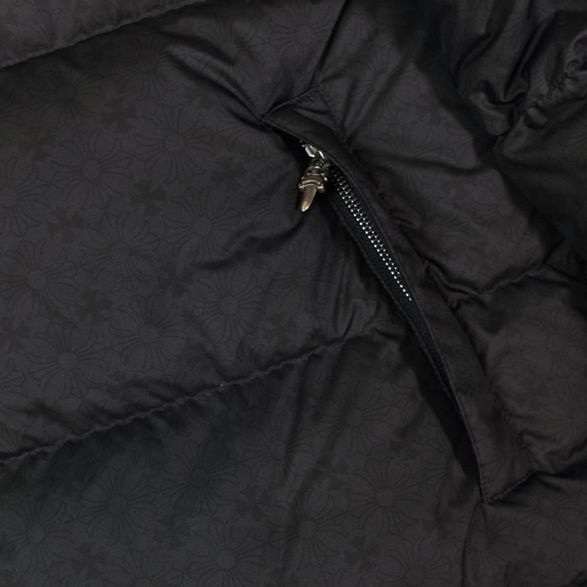 Chrome Hearts Plus Pattern Puffer in Black