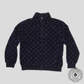 Louis Vuitton Monogram Fleece Jacket in Navy Blue