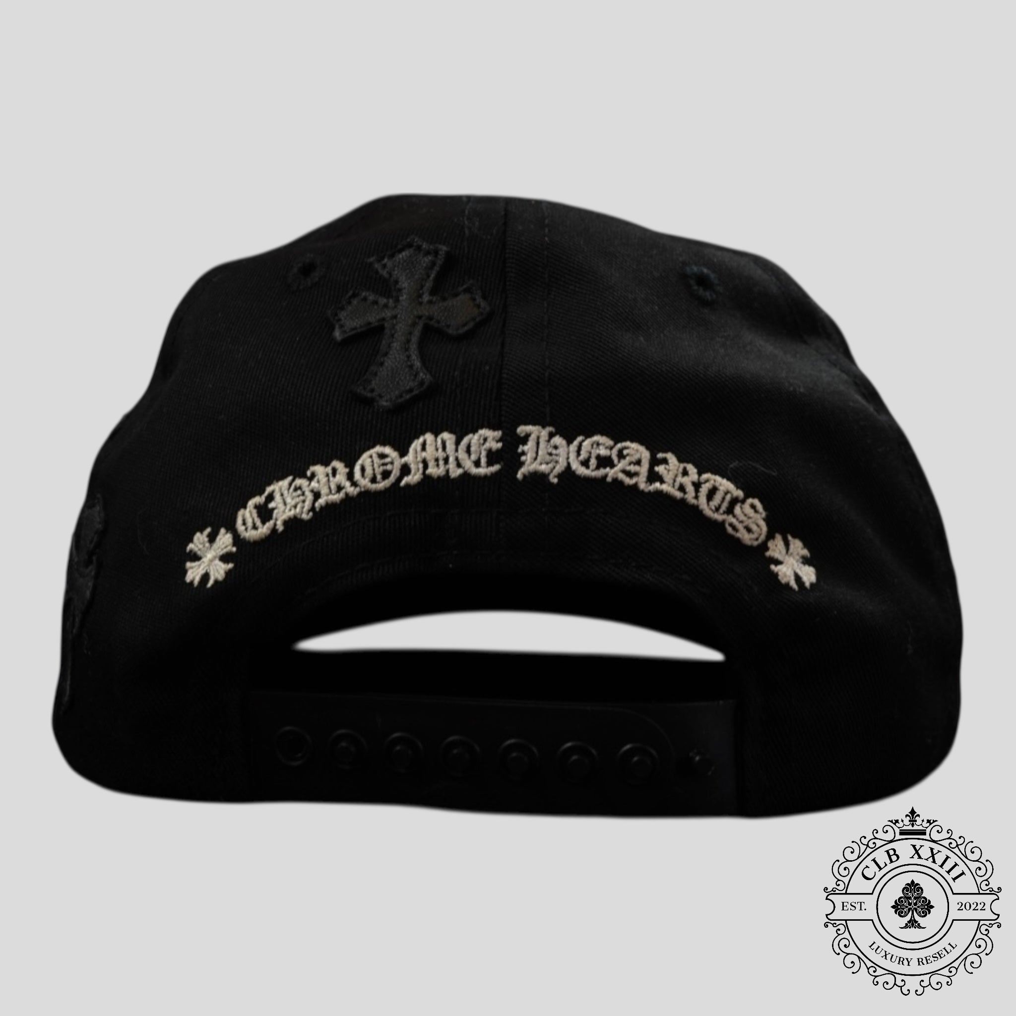 Chrome Hearts Cross Patch Hat in Black/Grey