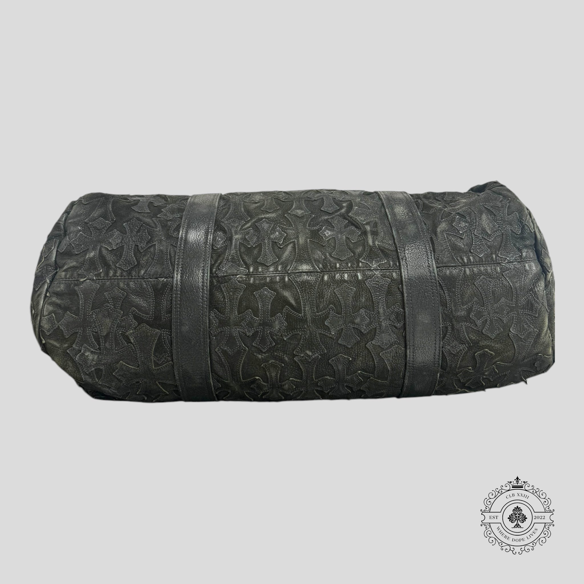 Chrome Hearts Leather Cross Patch Duffle Bag