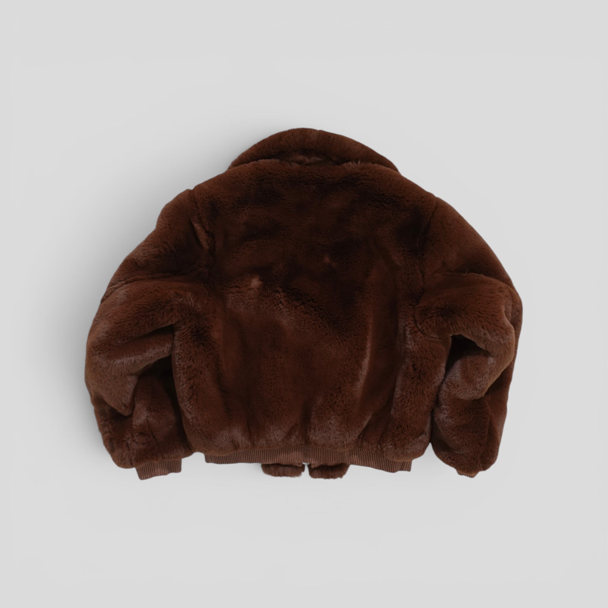 Amiri Cropped Faux Fur Zip Up