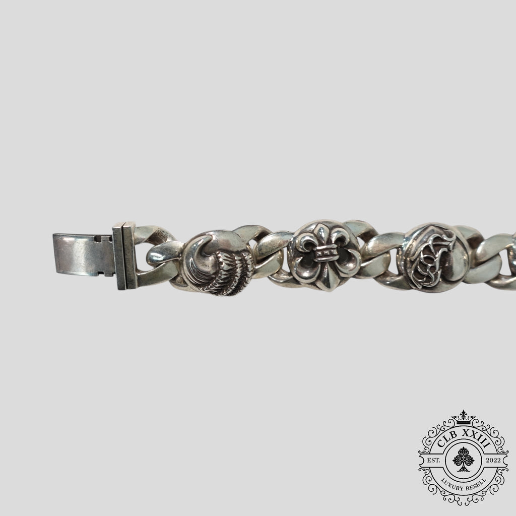 Chrome Hearts Multi Link Bracelet in Silver