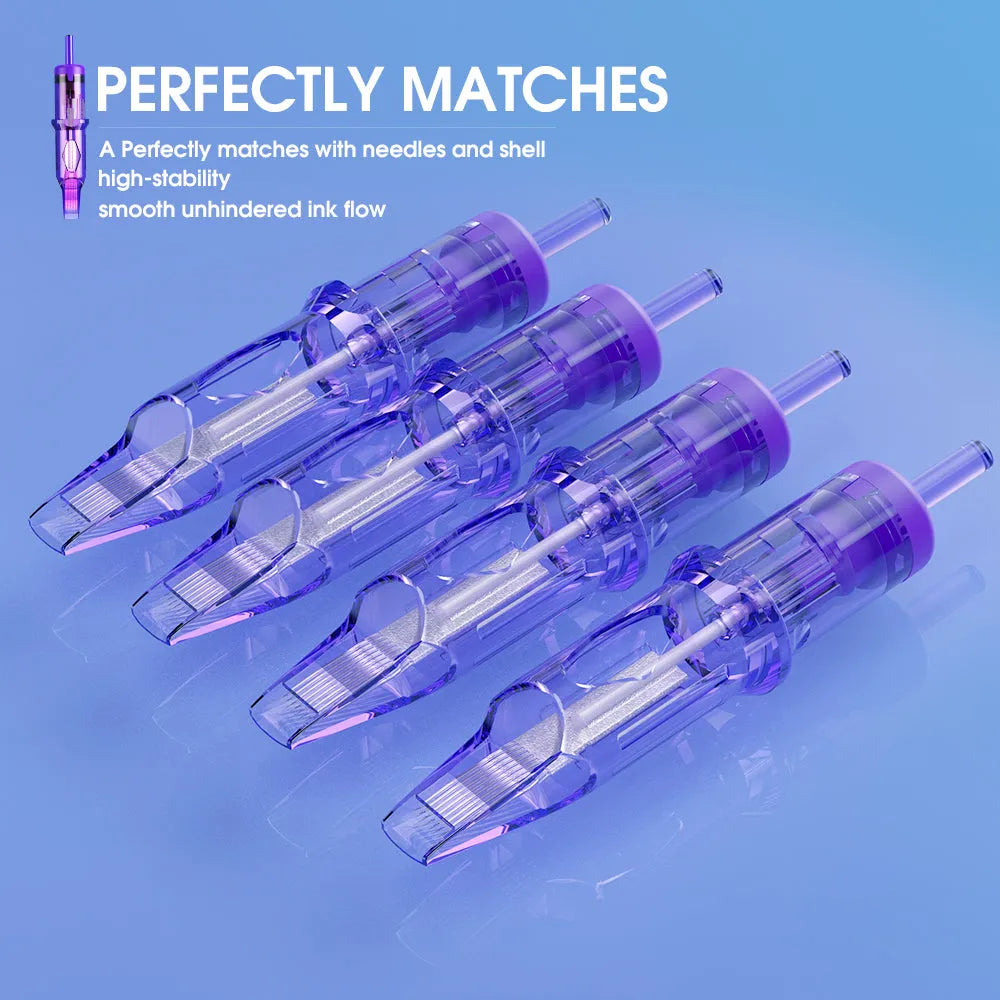 Mast Pro Tattoo Cartridges Needles 0.25MM/0.30MM/0.35MM Round Liner- Box of 20