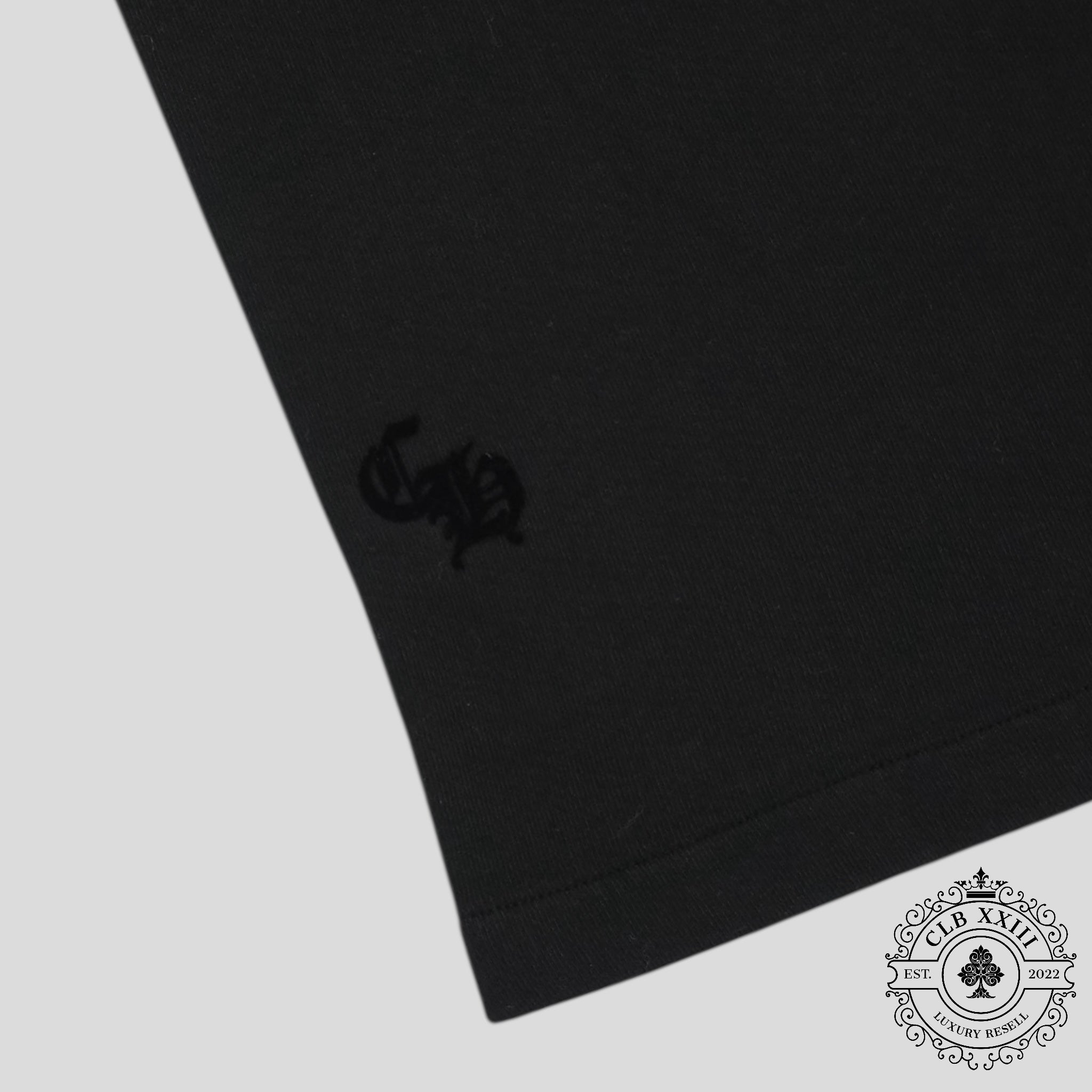 Chrome Hearts Women's Triple Cross CH Flocked Sweatpants in Black