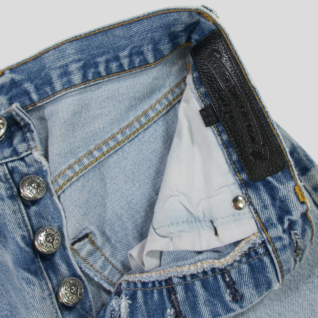 Chrome Hearts 501 Redline Cross Patch Jeans