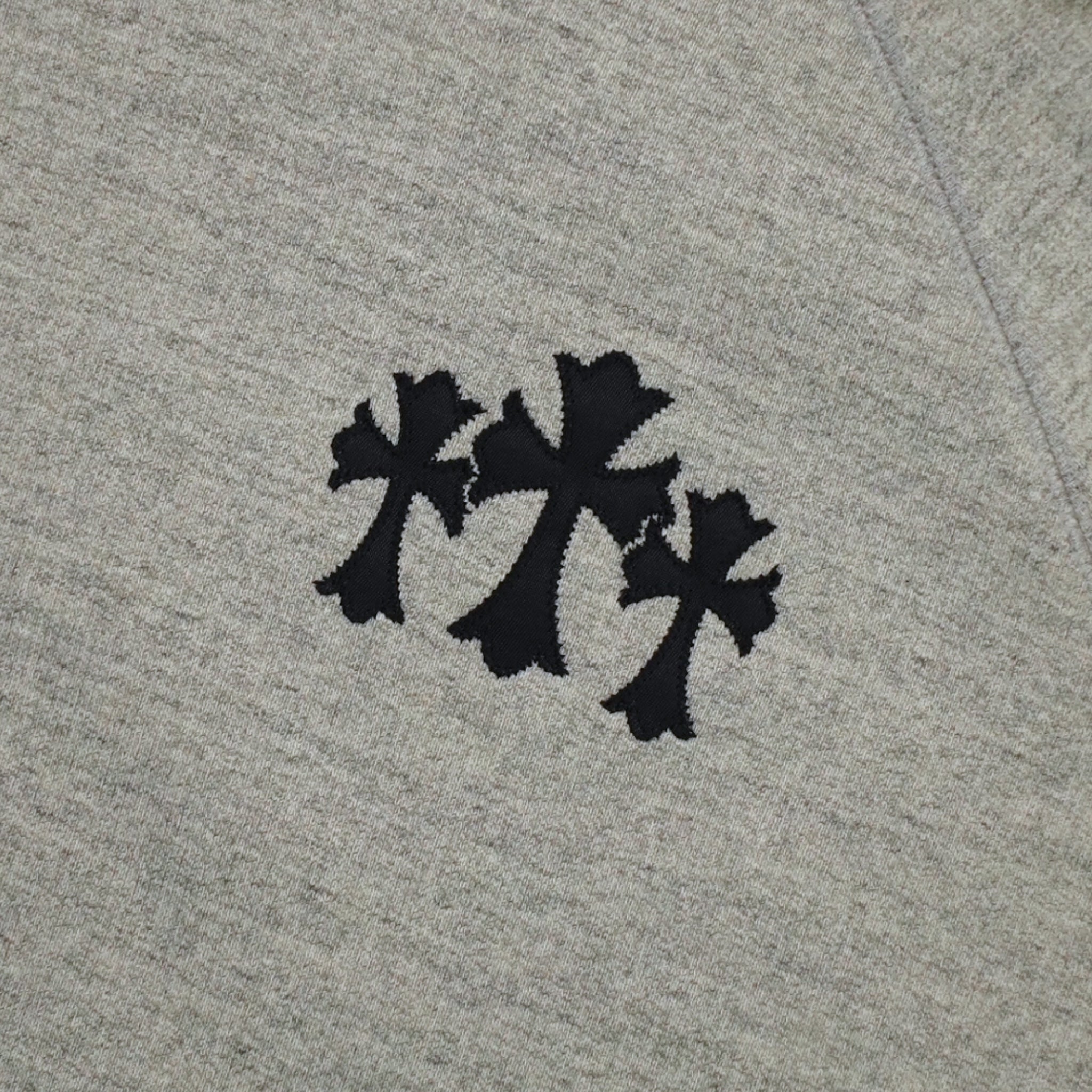 Chrome Hearts Cemetery Cross Seven-11 Hoodie in Grey