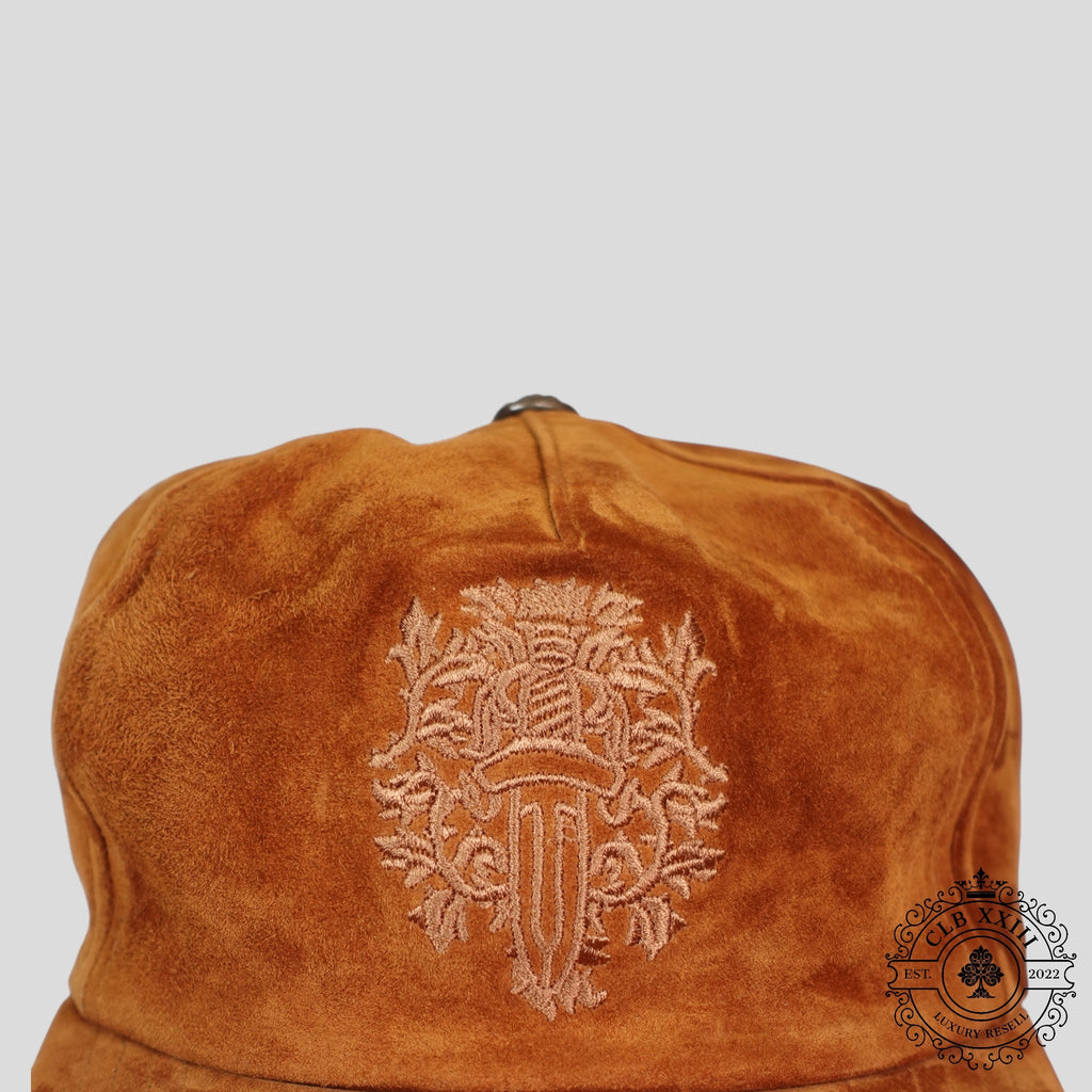 Chrome Hearts Suede Vine Dagger Hat in Brown