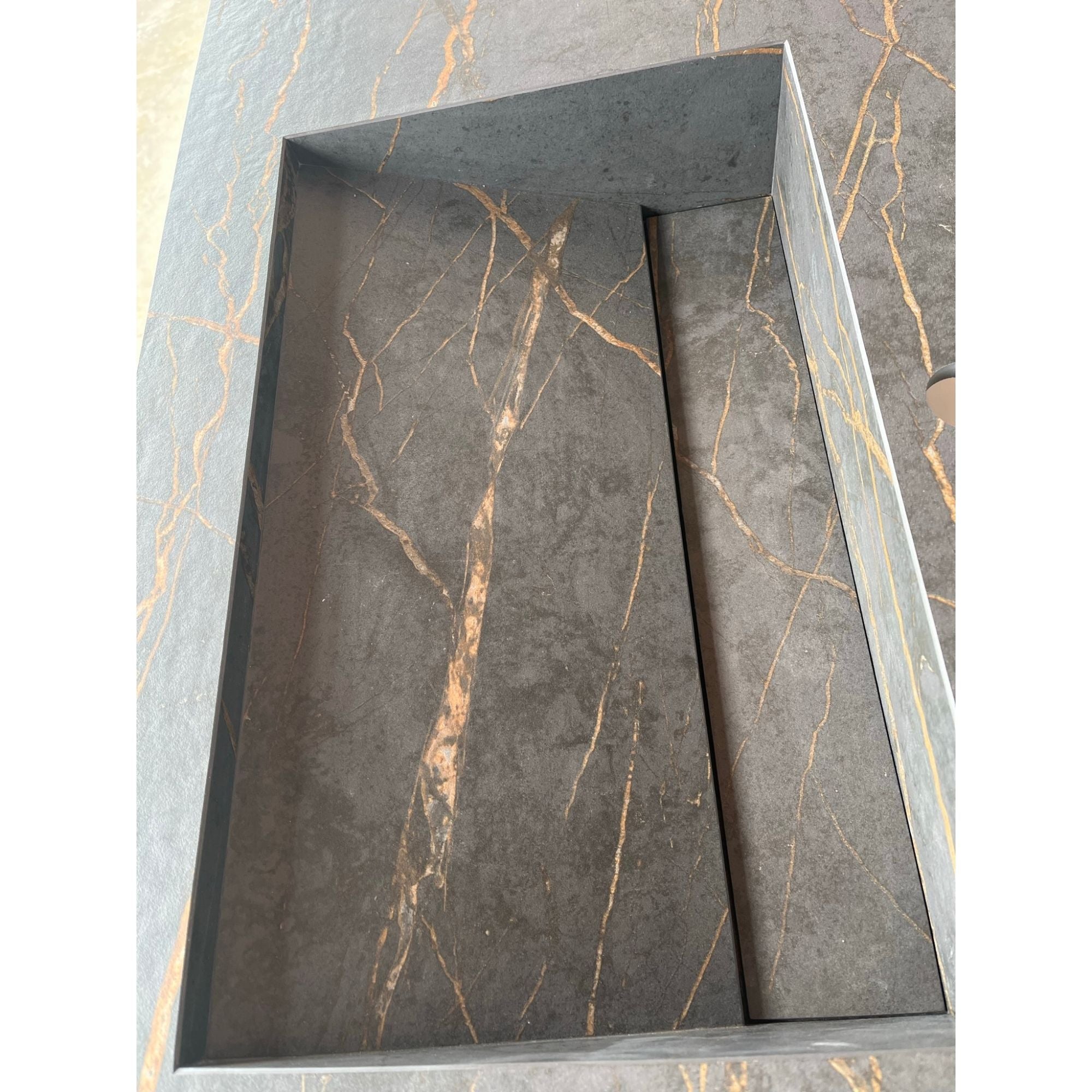 HANDCRAFTED DEKTON LAURENT ENGINEERED PORCELAIN SINK (ES-057)