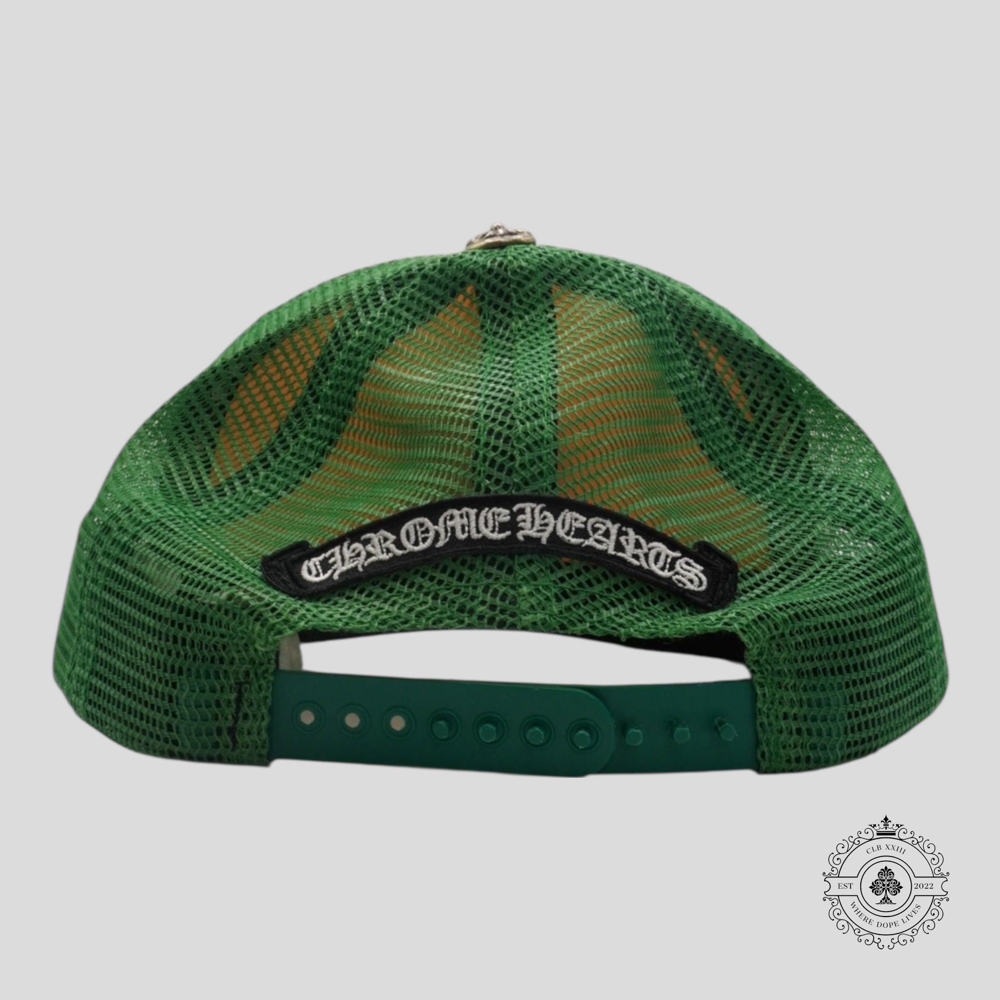 Chrome Hearts Matty Boy Smiley Hat in Green / Yellow