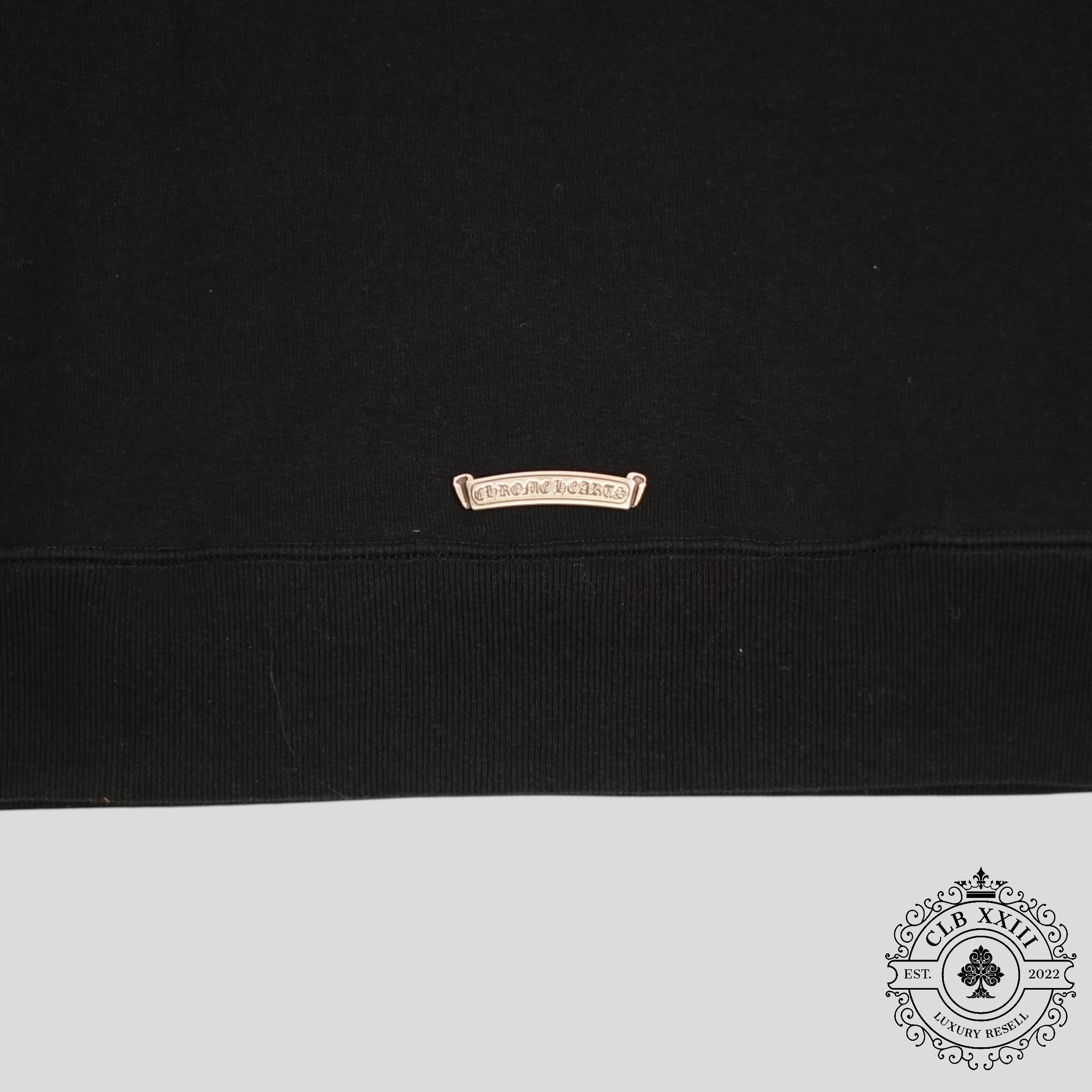 Chrome Hearts Cemetery Cross Seven-11 Crewneck in Black