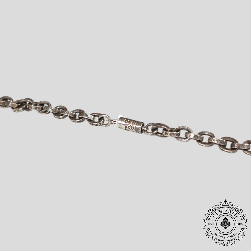 Chrome Hearts Paper Chain 20" Necklace in Silver