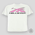 Hellstar Sport Logo T-Shirt in White/Pink