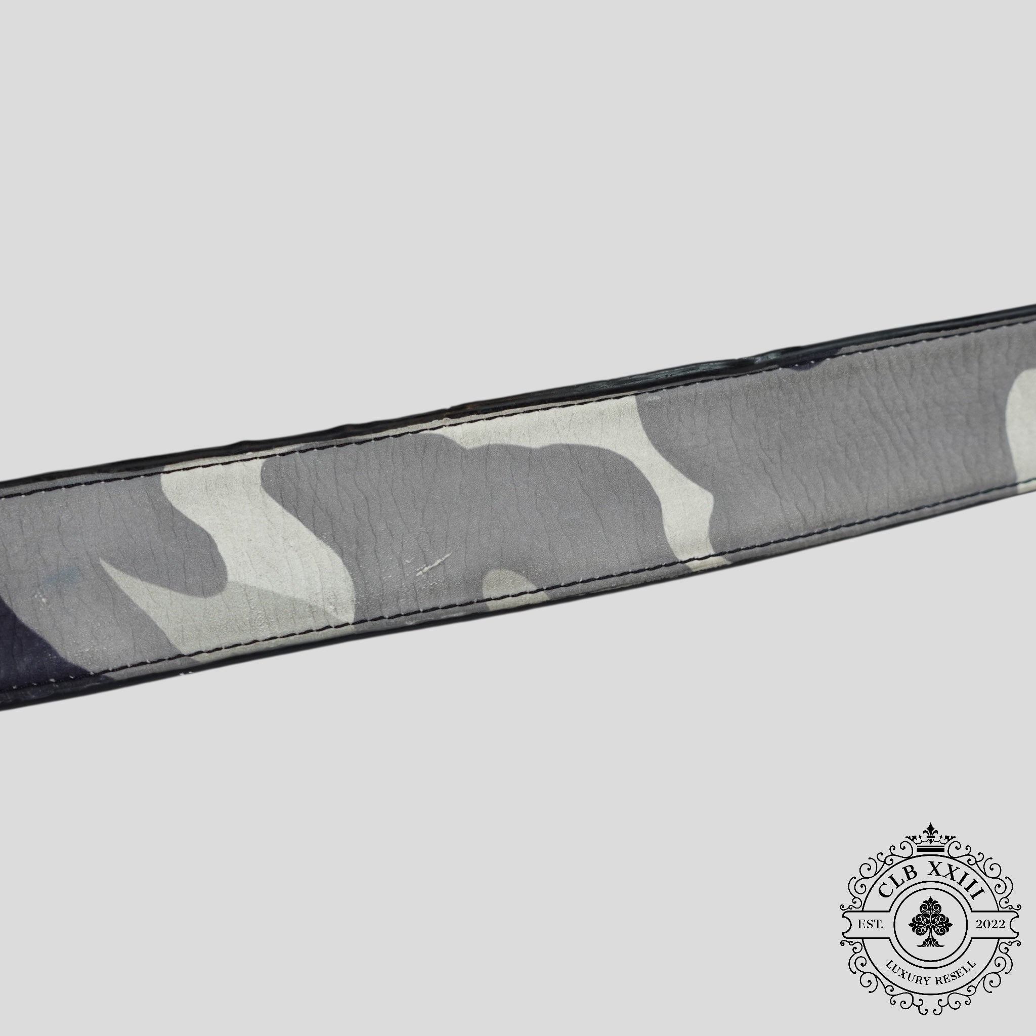 Chrome Hearts Snow Camo Belt Strap