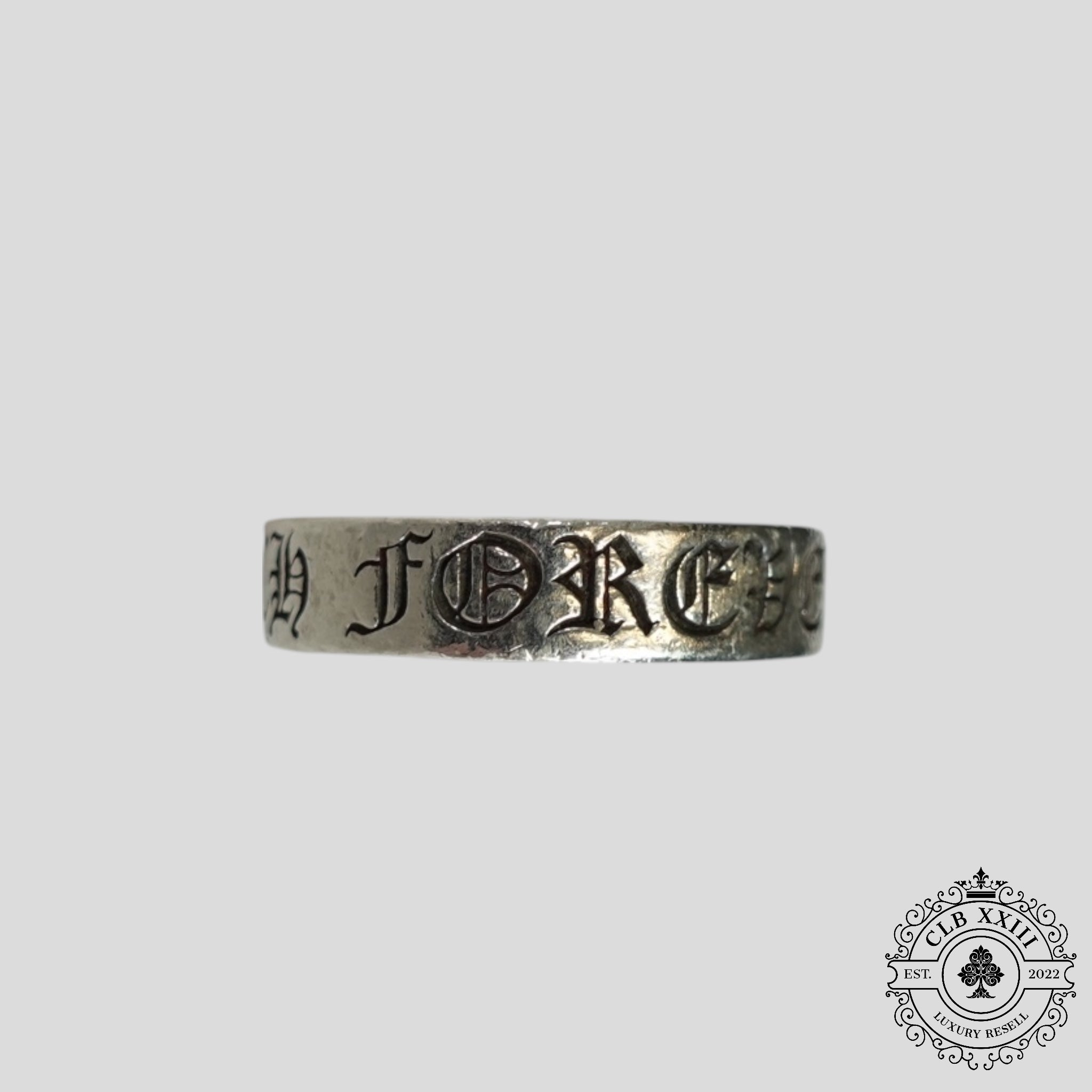 Chrome Hearts CH Forever Ring in Silver