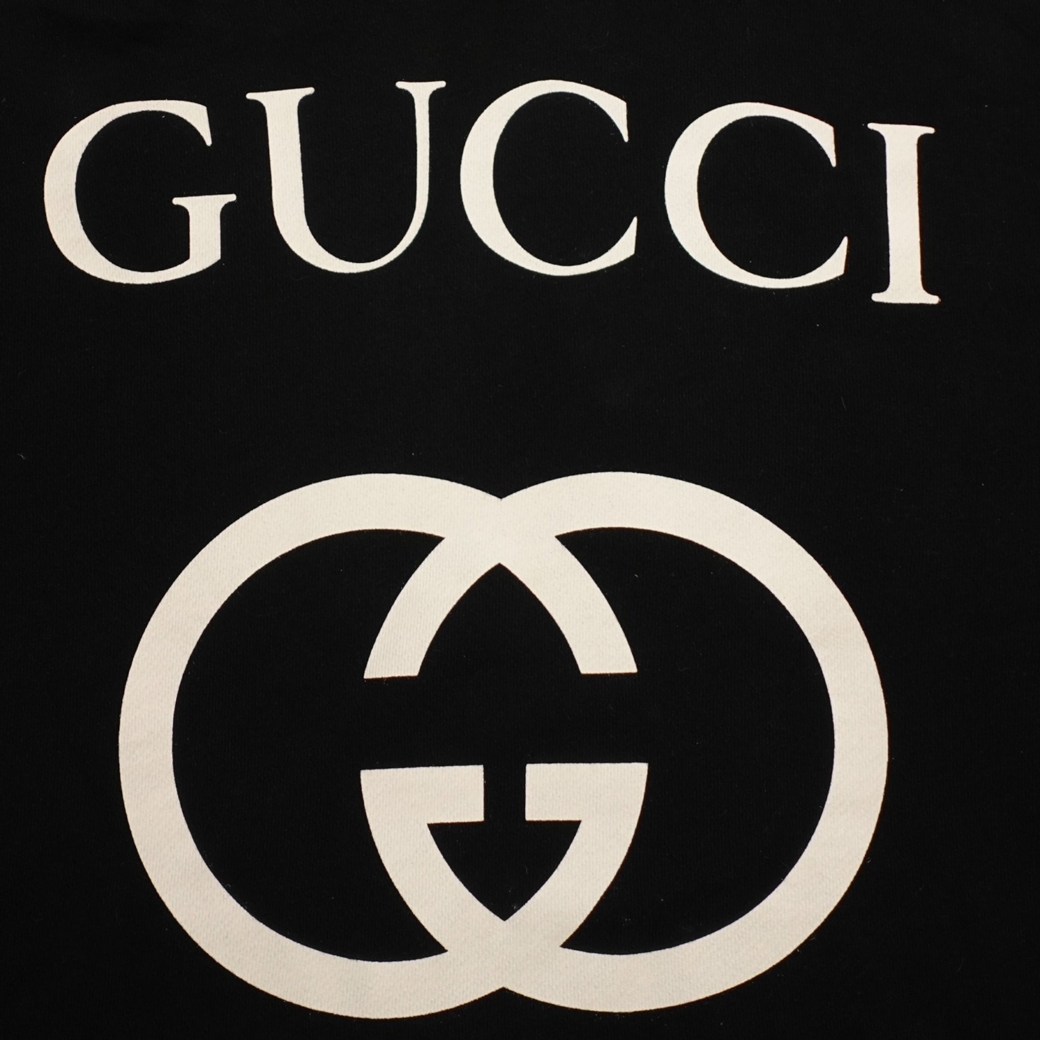 Gucci Interlocking G Oversized Hoodie in Black