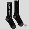 Chrome Hearts CH Logo Socks in Black/White