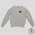 Chrome Hearts Women's Triple Cross CH Flocked Crewneck in Grey