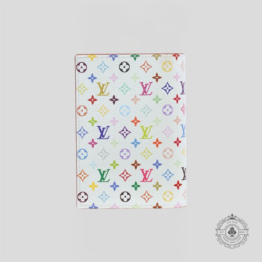 Louis Vuitton x Takashi Murakami Passport Cover in White