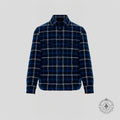 Moncler X Fragment Moron Flannel Jacked in Blue